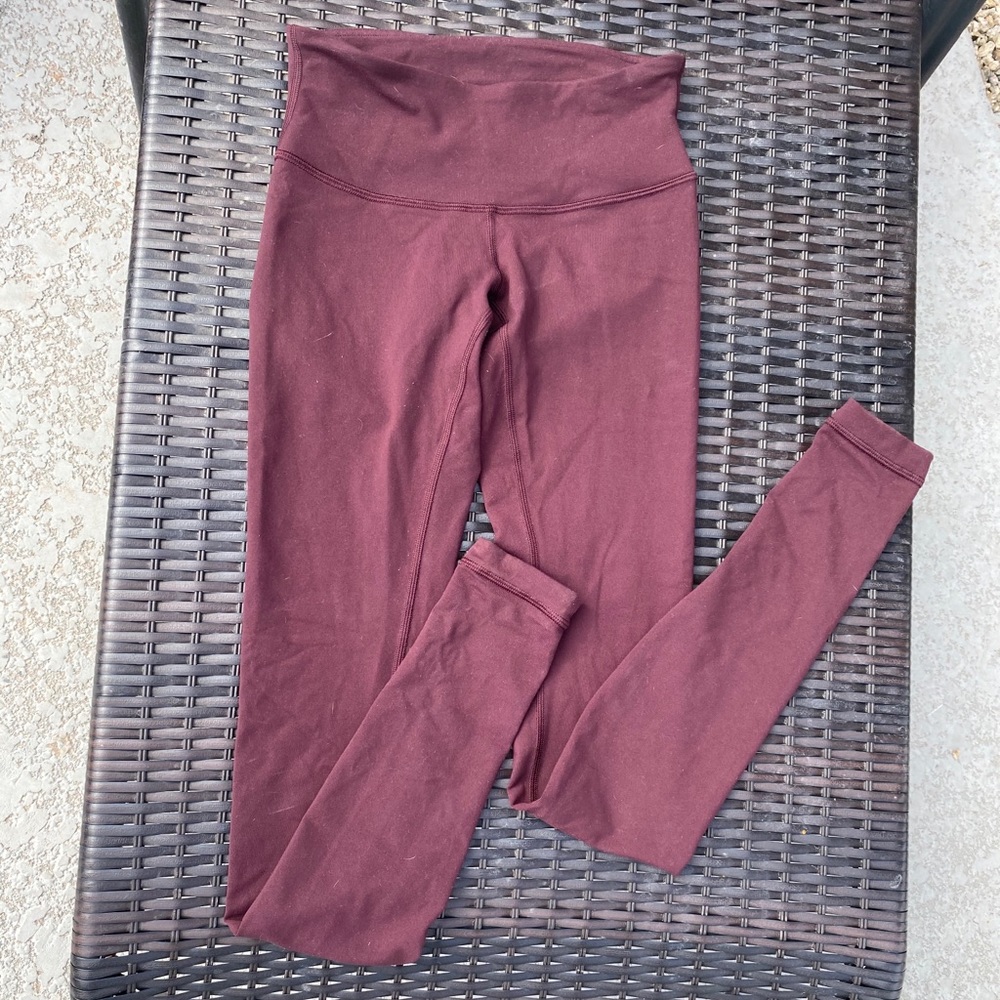 maroon leggings